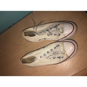 low cute white converse